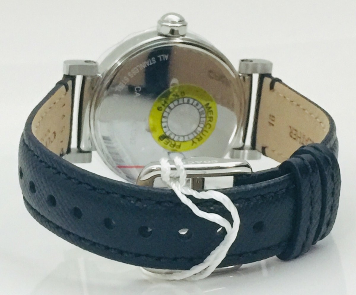 NWT Coach Women\'s Round Watch Silver Tone & Black Leather MADISON 14502406 Coach 14502404 Madison White Dial Two-Tone | Mercari main image 3