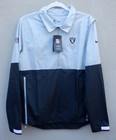 Nike $80 Men's S Las Vegas Raiders Windbreaker Jacket Silver Black 1/2 Zip READ
