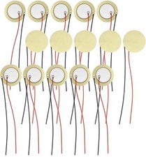 15PCS 27mm Piezo Disc Sensor with Wire, Acoustic Pickup for Guitar Drum DIY