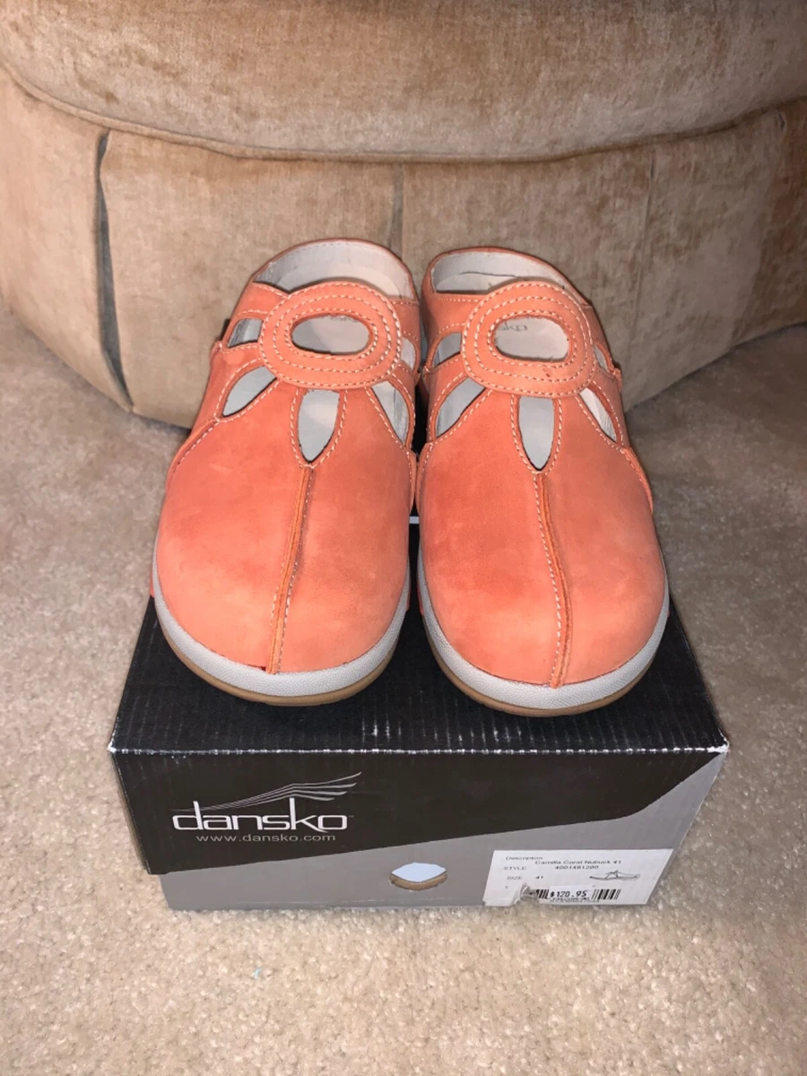Dansko Camilla Coral Nubuck Backless Eur 38 39 40 41