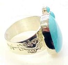 HSN Jay King Sterling Silver Cloudy Mountain Turquoise Ring Size 6 — photo 4