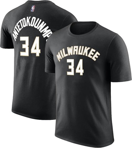 Giannis Antetokounmpo Milwaukee Bucks Black Youth 8-20 Performance T-Shirt