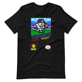 Toronto Blue Jays Baseball Team Jersey 8-bit Nintendo NES Retro Vintage T-Shirt