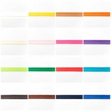 Schr&auml;gband 100% Baumwolle, 20mm, gefalzt Kantenband 3m P&auml;ckchen Meterware
