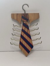 Vintage Wood Pop Art Tie Rack Tie Organizer Tie Display Tie Hanger