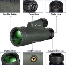 EASTPOLE Monocular Telescope with Smartphone Holder 2X50 HD Monoculars - NEW