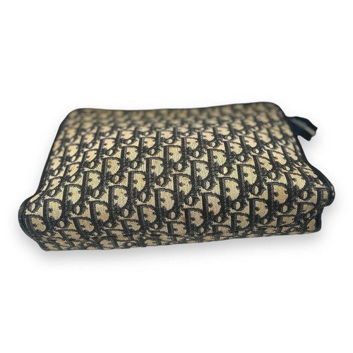 Christian Dior Navy Trotter Jacquard Clutch Bag - Bild 12 von 13