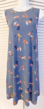 Ann Taylor Loft Size L Multicolor Floral Stretch Rayon Span Womens Dress