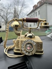 Vintage Telephone Brass Made In Singapore