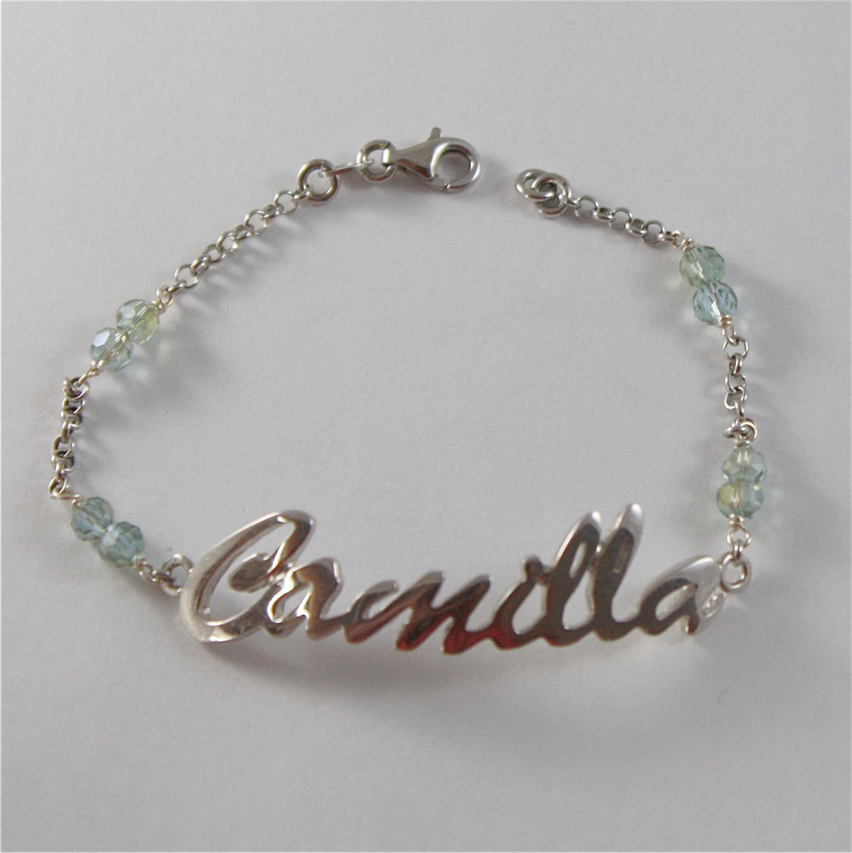 Bracelet d'argent avec le nom  Silver, Jewelry, Silver bracelet