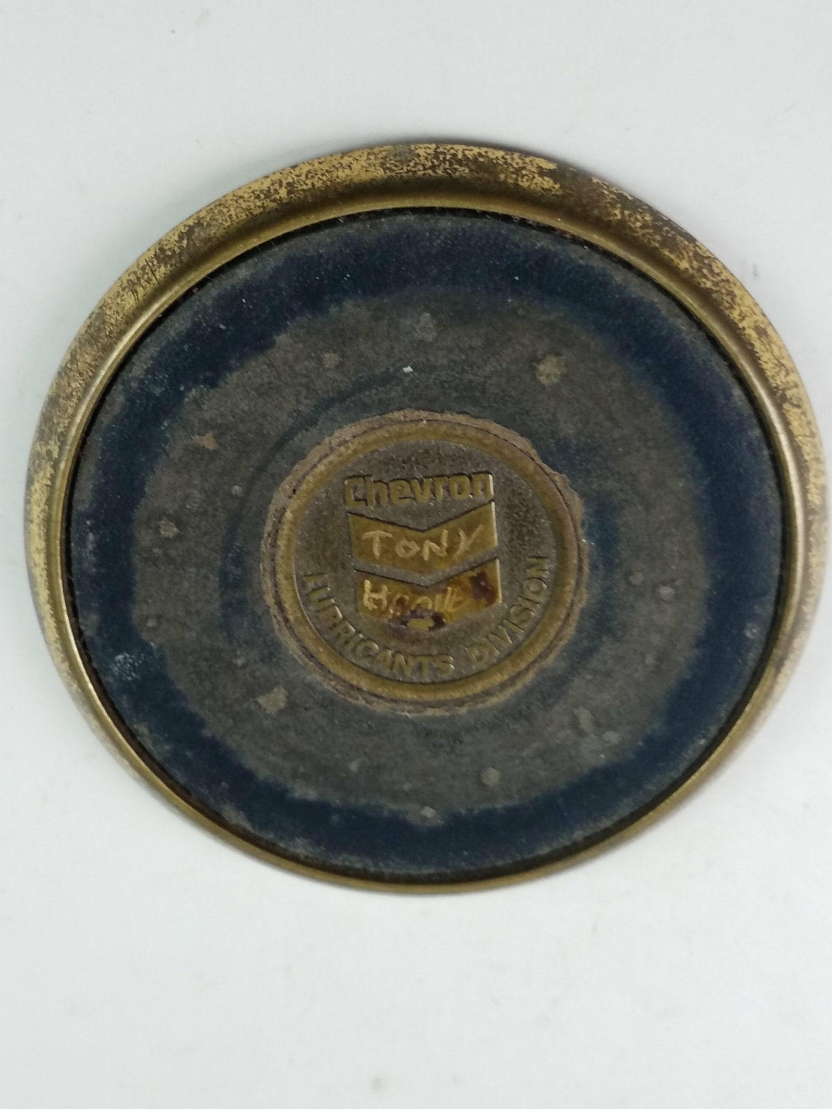 Chevron Lubricants Division Round Logo Coaster 3.75-Inch Diameter