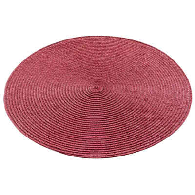 4er Set Platzset vers. Farben rund Platzmatte Tischdeko Tischmatte Unterlage 