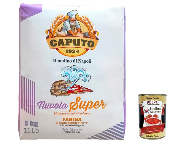 Farina Caputo Nuvola Super Pizza Pizzamehl FüR Leichten Teig 5Kg +Polpa 400G-image