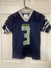 Seattle Seahawks Home Football Jersey Youth S Navy Blue 3 Russel Wilson NFL