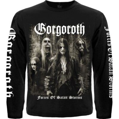 Gorgoroth ''Forces of Satan Storms  Long Sleeve Black T-Shirt bathory dark throne