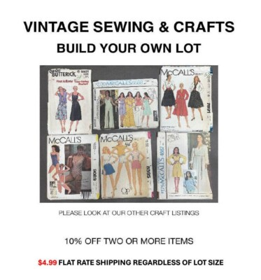 #ad VINTAGE WOMEN SEWING PATTERN CRAFT McCALLS BUTTERICK SIMPLICITY LOT A $5.00