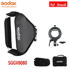 US Godox 80X80cm Bowens Foldable Flash Honeycomb Grid Softbox With S2 Bracket