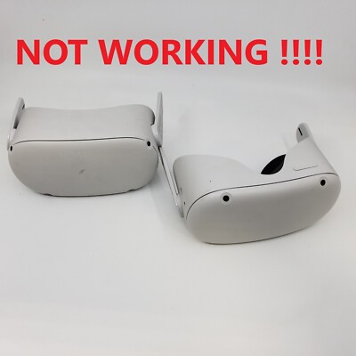 LOT OF 2 Oculus Meta Quest 2 VR Headset ONLY !!  (KW49CM) [NOT WORKING !!!! ] 