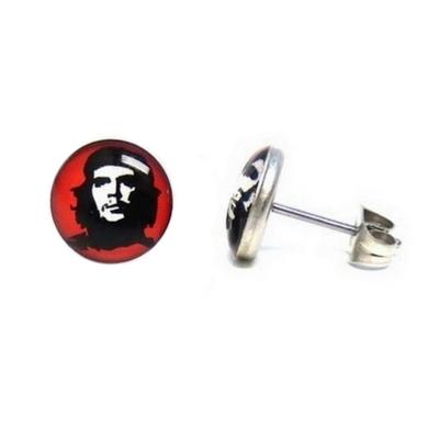 CHE GUEVARA EARRINGS 7mm Stainless Steel Cuban Revolution Iconic Image Post Stud