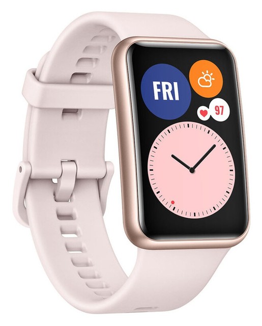 Huawei Watch Fit 46mm Cassa in Fibra Polimerica Rose Gold con Cinturino in  Silicone Sakura Pink (55025876) | Acquisti Online su eBay