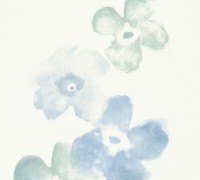 A.S. CréAtion Tapete Esprit 94142-1 Weiß Blau HellgrüN Blume Vliestapete Vlies