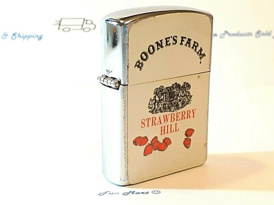 Vintage NEVER FIRED LIGHTER Advertising BOONE'S FARM STRAWBERRY WINE VHTF [3246]