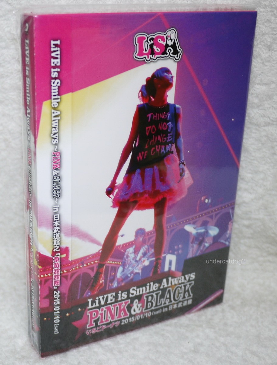 LiSA LiVE is Smile Always PiNK & BLACK Ichigo Donut Taiwan DVD+36P