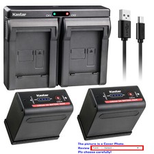 Kastar Battery Dual USB Charger for BP-970G BP-975  Canon UC-X2 UC-X2Hi UC-X30
