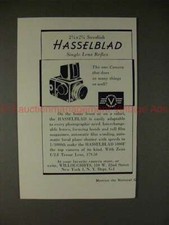 1955 Hasselblad Camera Ad, Does So Many Things So Well 