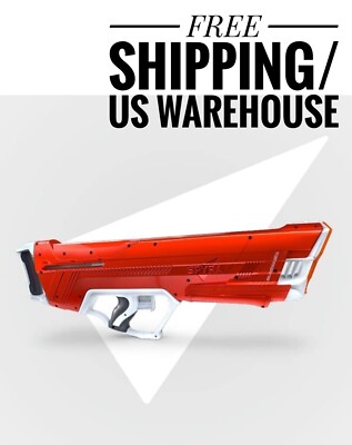 Spyra SpyraLX Water Blasyer Gun SpyraBlast Technology Water Gun Beach (Red)