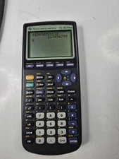 Texas Instruments TI-83 Plus Graphing Calculator W/Cover Tested And Works Great