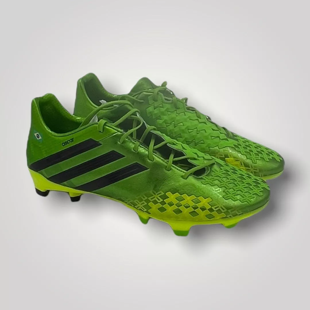 Silla Red Policía Oscar Player Issued Adidas Predator LZ TRX FG - Green/Black/Elec UK8, US8.5  EU42 | eBay