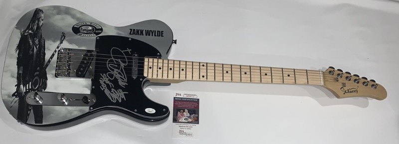 ZAKK WYLDE SIGNED CUSTOM ELECTRIC GUITAR BLACK LABEL SOCIETY JSA COA