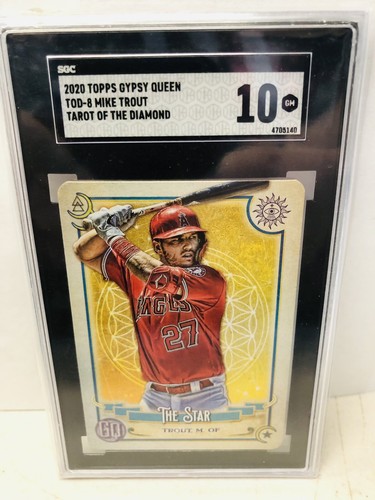 2020 Topps Gypsy Queen Tarot Of Diamond Mike Trout SGC 10 GEM MINT - Picture 1 of 2