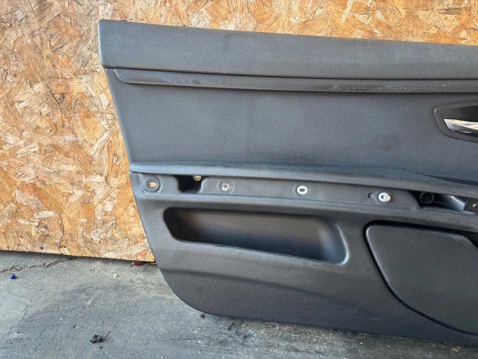 BMW 335I 328I 325I M3 OEM 07-13 2-DR FRONT LEFT DRIVER DOOR PANEL BLACK - Image 3 of 4