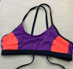 New Women's Sports Bra Pink/Blk Size L 12-14 Free Shipping! 