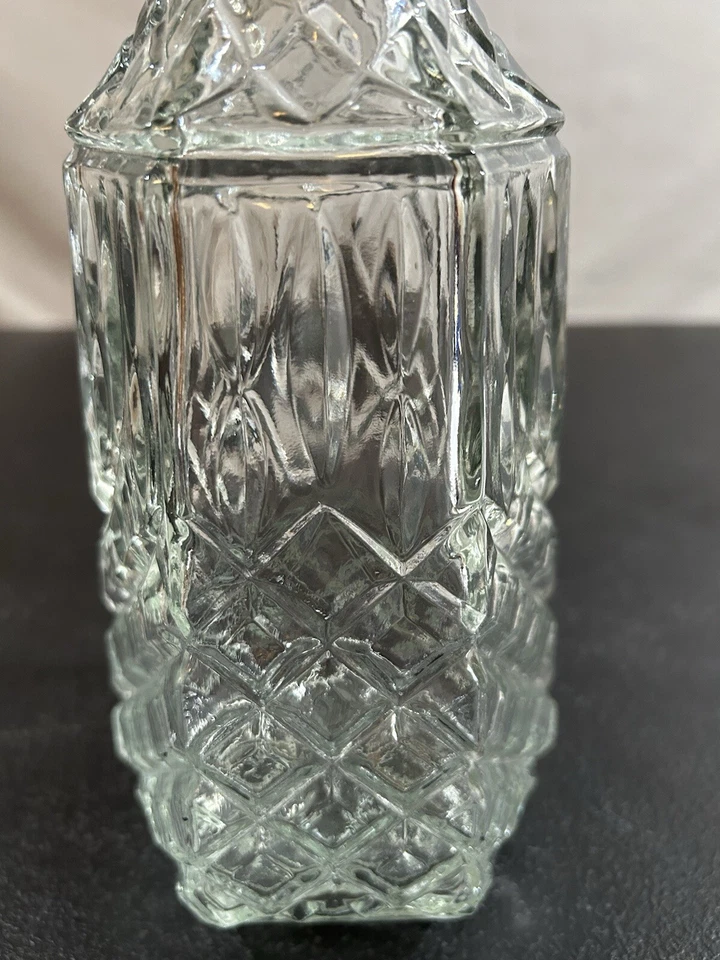 DECANTER: LIBBEY -Cambridge- BLOWN Glass, Whiskey  Replacement No Stopper. VGC - Image 4 of 4