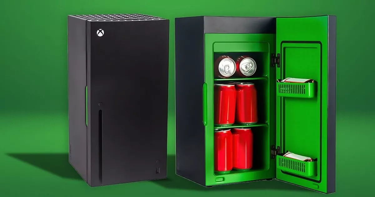 Xbox Serie X Replica Mini Refrigerador Termoeléctrico Refrigerador, 10  Litros : Videojuegos 