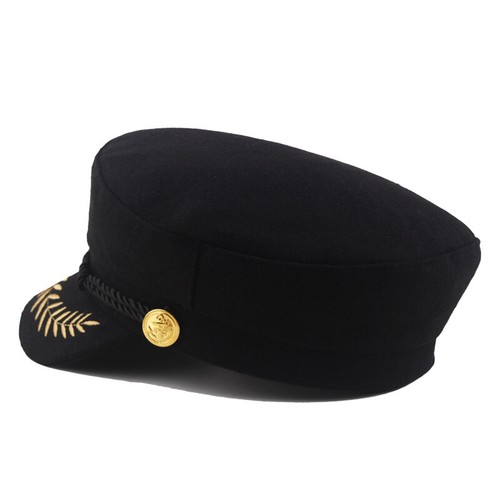 Kapitän Stil bretonische Mütze Fischer griechischer Geiger Unisex Kappe Seefahrer Matrose Baskenmütze - Bild 6 von 16