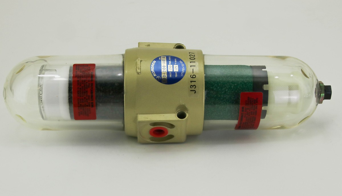 11027 NORGREN FILTER, OIL REMOVAL, 150 PSIG MAX, 125°F MAX (NEW