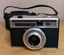 Vintage Agfa 35mm Film Camera Isoflash-Rapid Isinar Lens Made in Germ UNTESTED