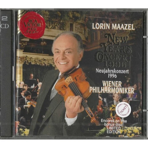 Lorin Maazel, Wiener CD New Year's Concert 1996 RCA Victor 09026684212 Sealed