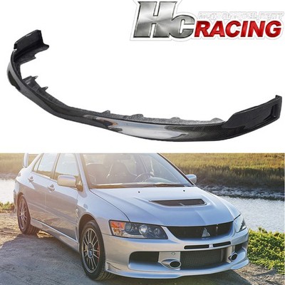 For Mitsubishi Evolution EVO 9 2005-2007 Carbon Fiber Front Bumper Lip Spoiler 