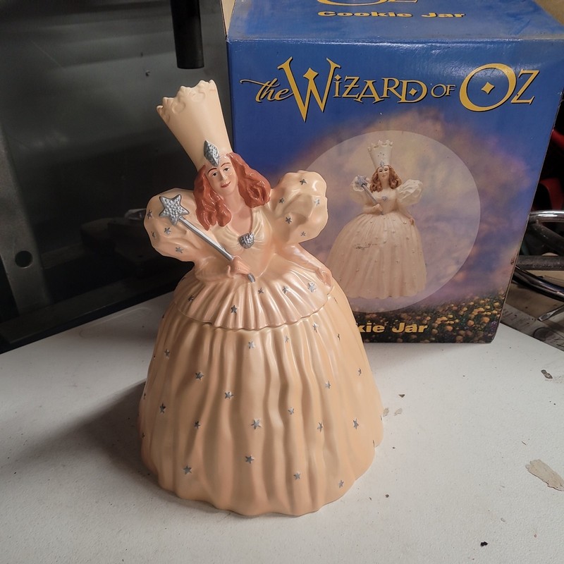 Wizard of OZ Cookie Jar Glinda the Good Witch Warner Bros. Vintage 1997 NEW