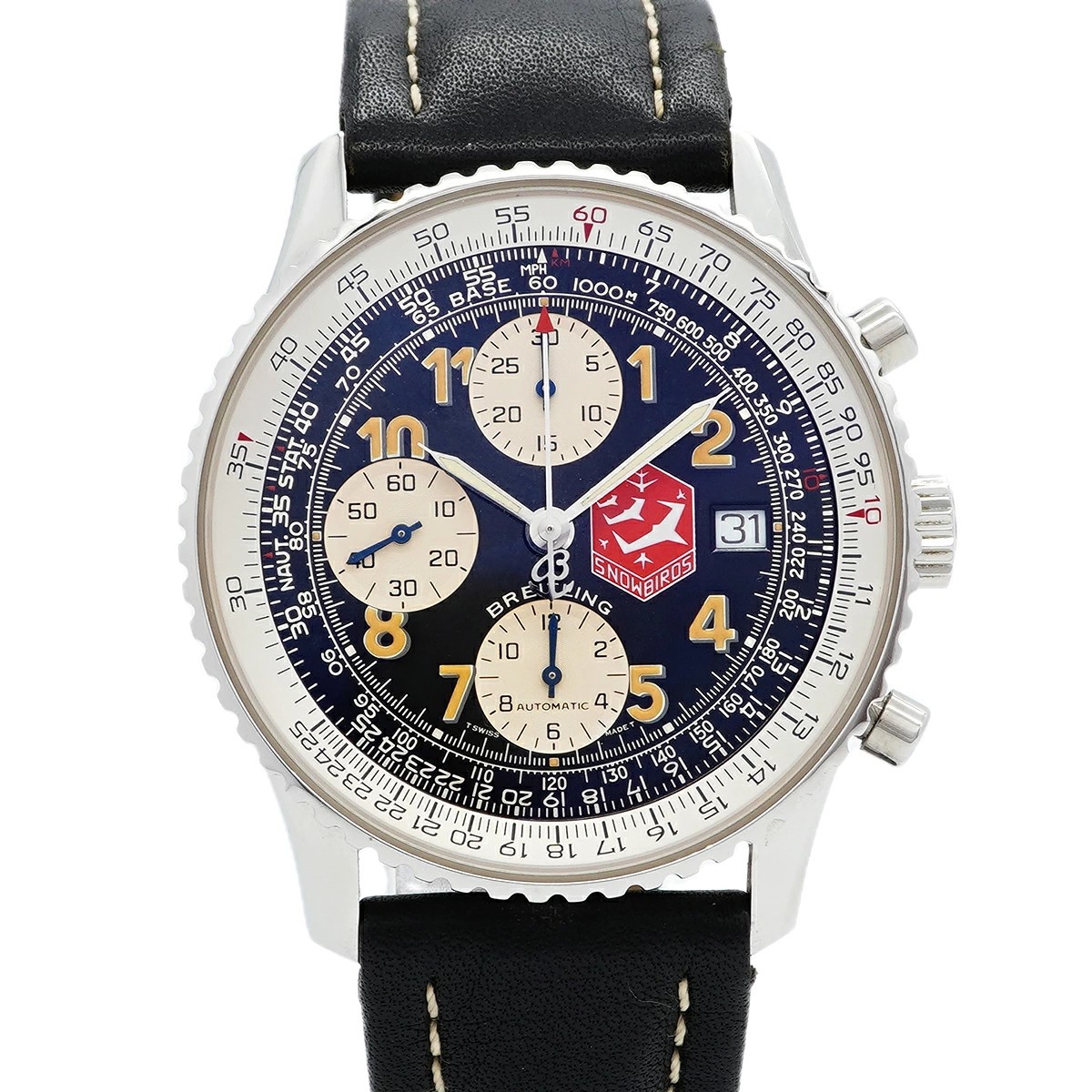 BREITLING WATCH OLD NAVITIMER SNOWBIRDS A13022 LIMITED AUTOMATIC BLACK MEN'S F/S