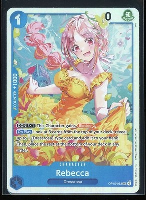 Rebecca One Piece OP15 Adventure on Kami's Island Super Rare Foil #053
