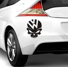 2PCS Skull sticker Motorcycle vinyl laptop Wall window truck car decoration