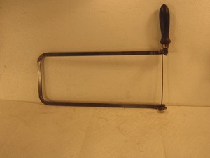 ANTIQUE MILLERS FALLS COPING SAW. 12" HIGH LOOP. NICE ORG. CONDITION