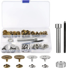20 Sets 18MM Magnetic Buttons Clasp Snaps Fastener with Install Tool Magnetic Ro