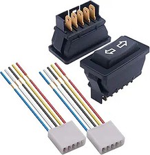 2Pcs 5 Pin Car Window Switch 12V 20A Control Power Window Lift RV Slide Out Mome